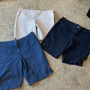 Womens shorts lot 3 Talbot Tribal White Stag Sz 16 18